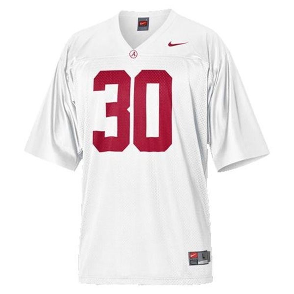 Youth(Kids) Alabama Crimson Tide Dont'a Hightower #30 White  Uniform-ProGear Kits