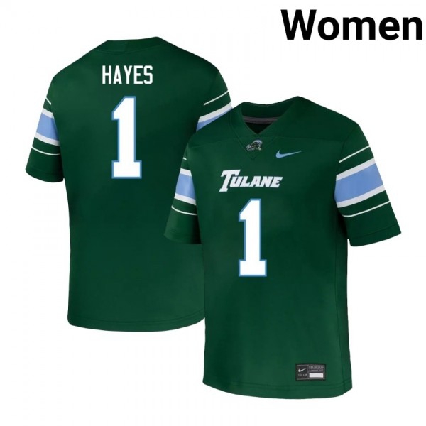 Tulane Wave Omari Hayes Stitch #1 Women Green Green Uniform-ProGear Kits
