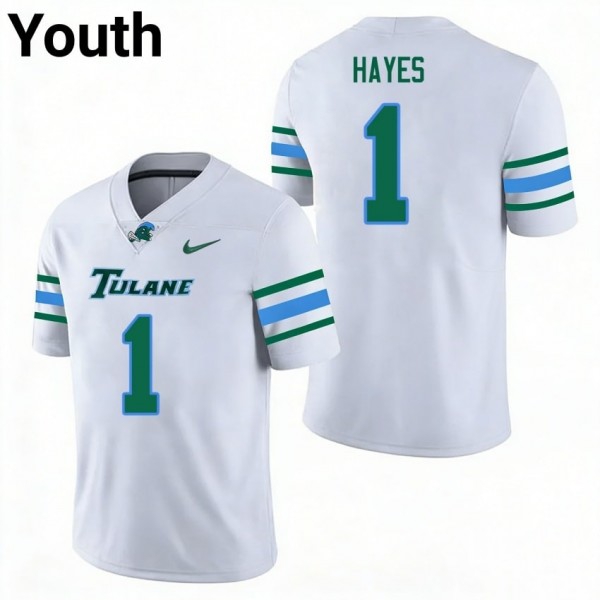 Tulane Wave Omari Hayes Stitch #1 Youth Green White Apparel-ProGear Kits