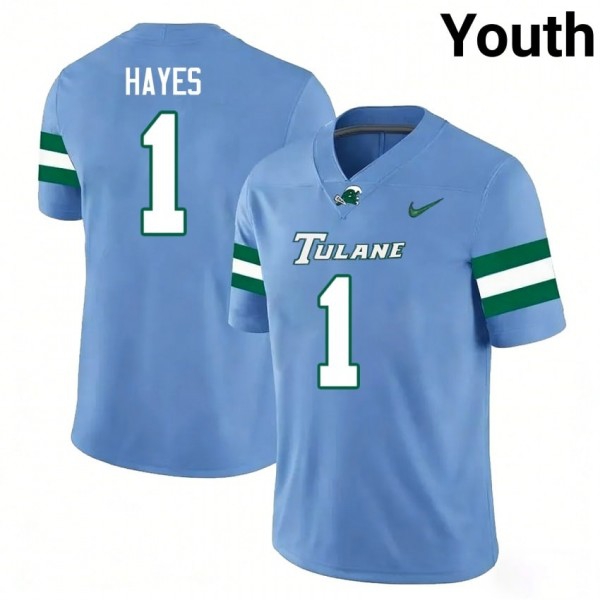 Tulane Wave Omari Hayes Stitch #1 Youth Green Blue Kit-ProGear Kits