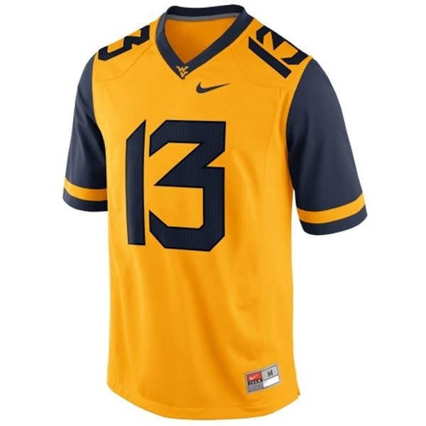 West Virginia Mountaineers Andrew Buie Stitch #13 Men Gold  Apparel-ProGear Kits