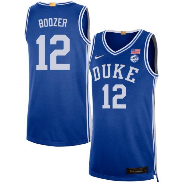 Duke Devils Cameron Boozer Stitch #12 Men Blue Royal  Uniform-ProGear Kits