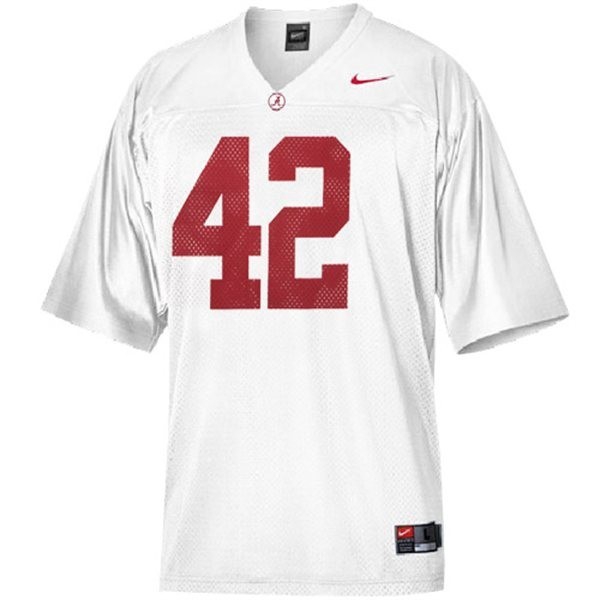 Alabama Crimson Tide Eddie Lacy Stitch #42 Men White  Kit-ProGear Kits