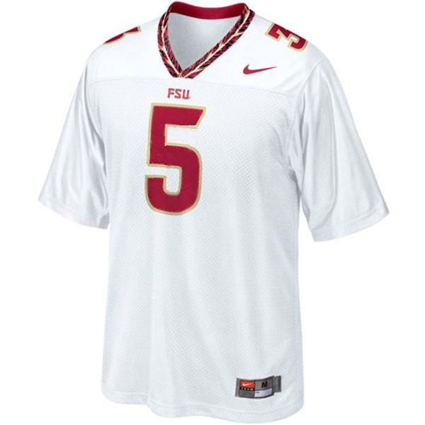 Youth(Kids) Florida State Seminoles Jameis Winston #5 White  Uniform (FSU)-ProGear Kits
