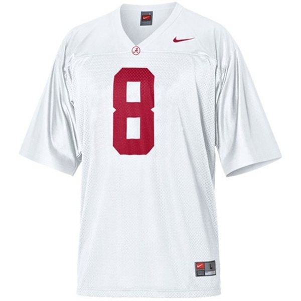 Youth(Kids) Alabama Crimson Tide Julio Jones #8 White  Apparel-ProGear Kits