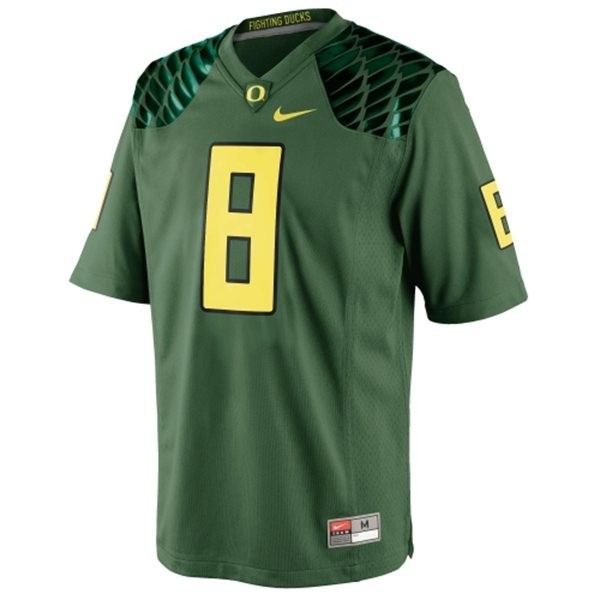 Oregon Ducks Marcus Mariota Stitch #8 Men Green  Kit-ProGear Kits
