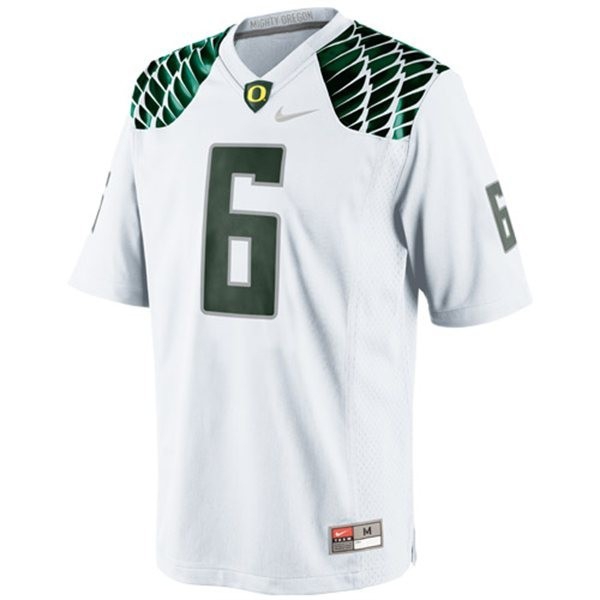Youth(Kids) Oregon Ducks De'Anthony Thomas #6 White  Kit-ProGear Kits