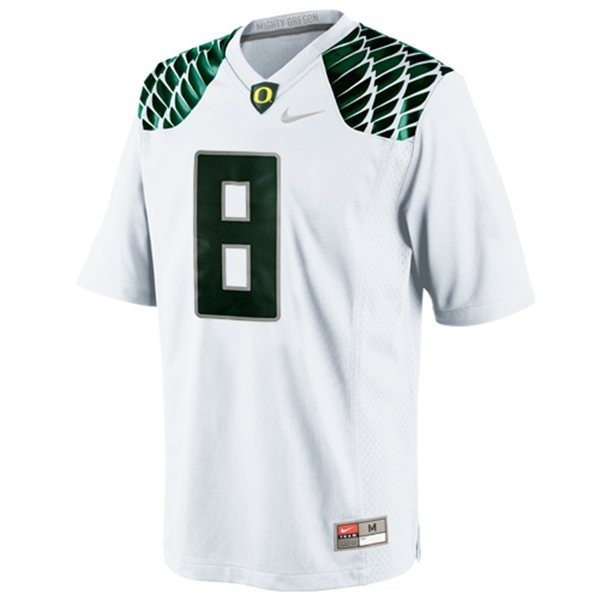 Oregon Ducks Marcus Mariota Stitch #8 Men White  Kit-ProGear Kits