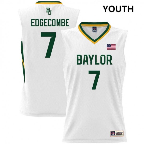 Baylor Bears VJ Edgecombe Stitch #7 Youth White  Kit-ProGear Kits