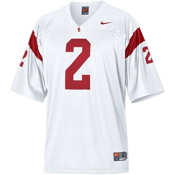 USC Trojans Robert Woods Stitch #2 Men White  Kit-ProGear Kits