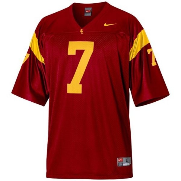 USC Trojans Matt Barkley Stitch #7 Men Red  Uniform-ProGear Kits