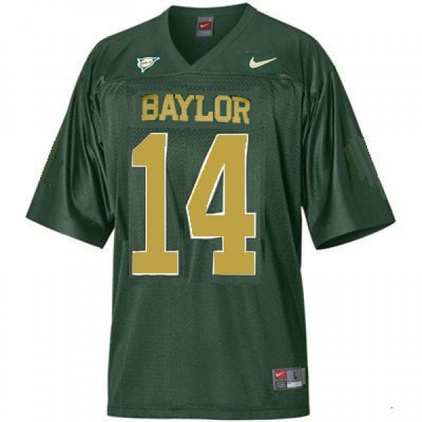 Baylor Bears Bryce Petty Stitch #14 Men Green  Uniform-ProGear Kits