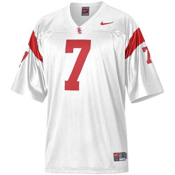 USC Trojans Matt Barkley Stitch #7 Men White  Kit-ProGear Kits