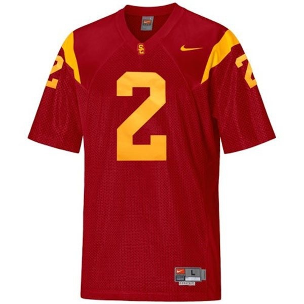USC Trojans Robert Woods Stitch #2 Men Red  Uniform-ProGear Kits