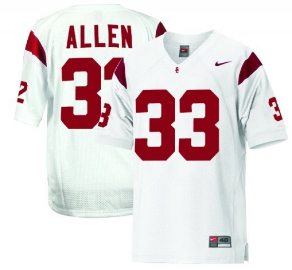 USC Trojans Marcus Allen Stitch #33 Men White  Kit-ProGear Kits