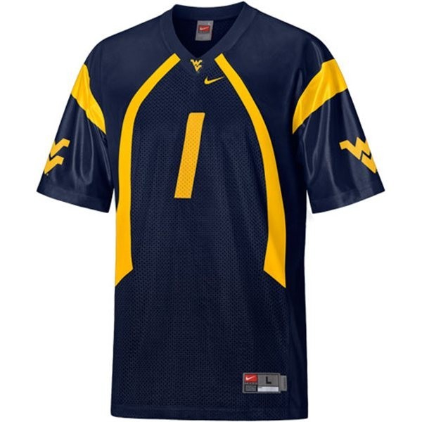 West Virginia Mountaineers Tavon Austin Stitch #1 Men Blue  Kit-ProGear Kits