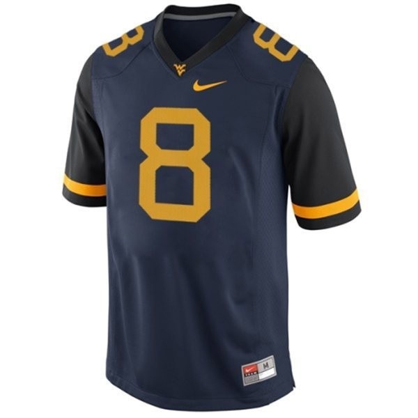 West Virginia Mountaineers Karl Joseph Stitch #8 Men Blue  Uniform-ProGear Kits