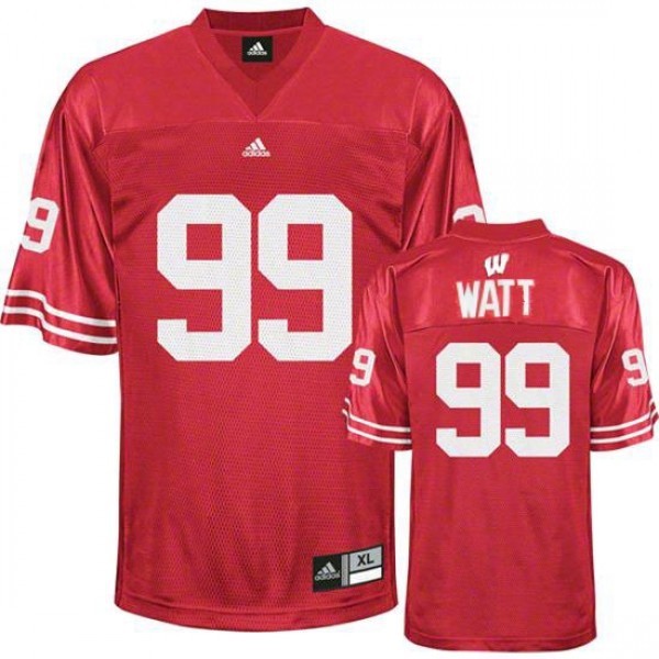 Wisconsin Badgers J.J. Watt Stitch #99 Men Red  Uniform-ProGear Kits