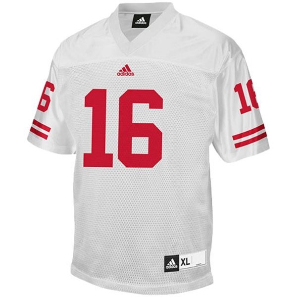 Wisconsin Badgers Russell Wilson Stitch #16 Men White  Kit-ProGear Kits