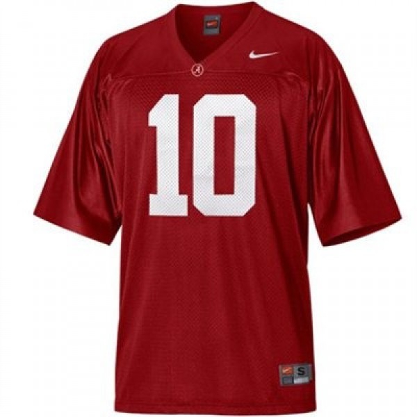 Alabama Crimson Tide A.J. McCarron Stitch #10 Men Red  Apparel-ProGear Kits