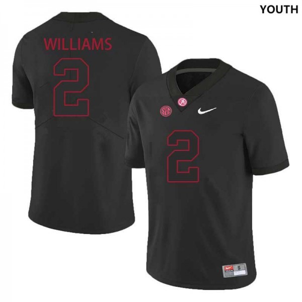 Alabama Crimson Tide Ryan Williams Stitch #2 Youth Black  Kit-ProGear Kits
