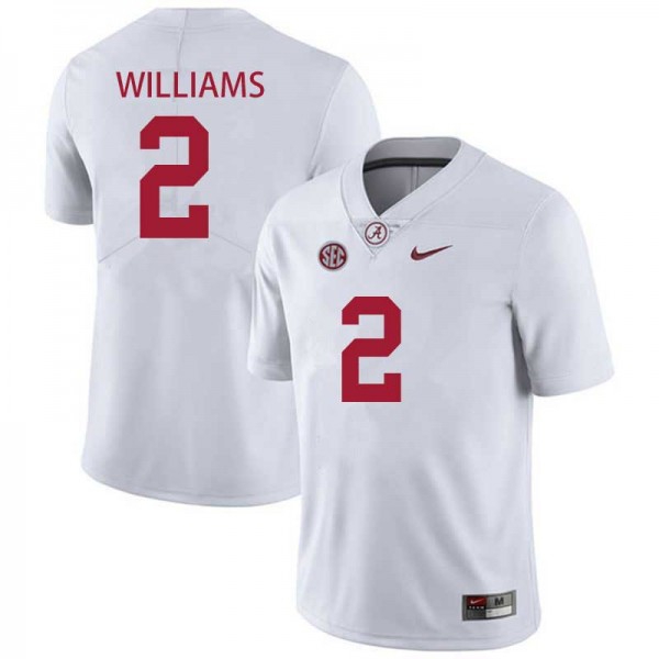 Alabama Crimson Tide Ryan Williams Stitch #2 Men White  Kit-ProGear Kits