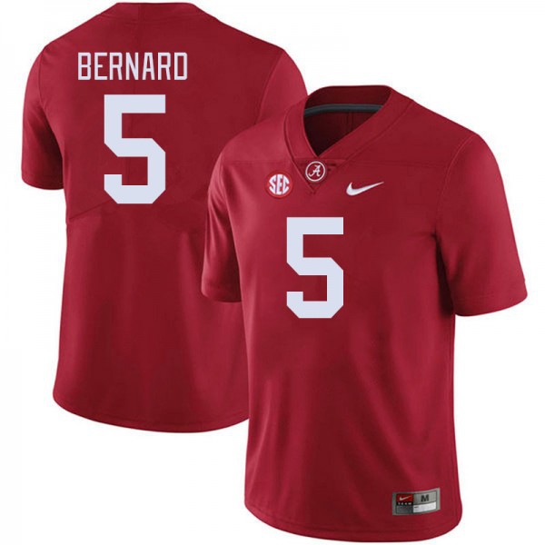 Alabama Crimson Tide Germie Bernard Crimson Stitch Jerseys #5 Men  Uniform-ProGear Kits