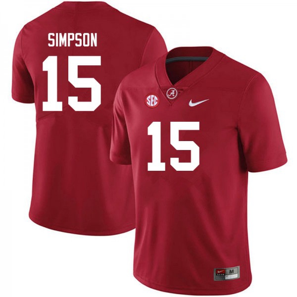 Alabama Crimson Tide Ty Simpson Crimson Stitch #15 Men  Kit-ProGear Kits