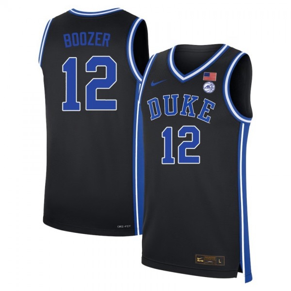 Duke Devils Cameron Boozer Stitch Jerseys #12 Men Blue Black  Uniform-ProGear Kits