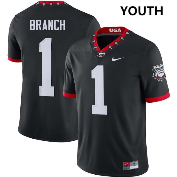 Georgia Bulldogs Zachariah Branch 100th Anniversary Stitch Jerseys #1 Youth-ProGear Kits