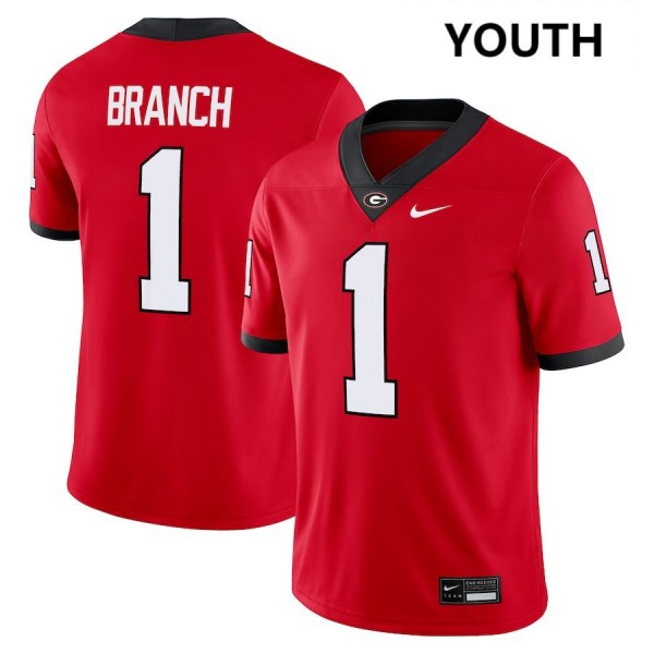 Georgia Bulldogs Zachariah Branch Stitch #1 Youth Red  Apparel-ProGear Kits
