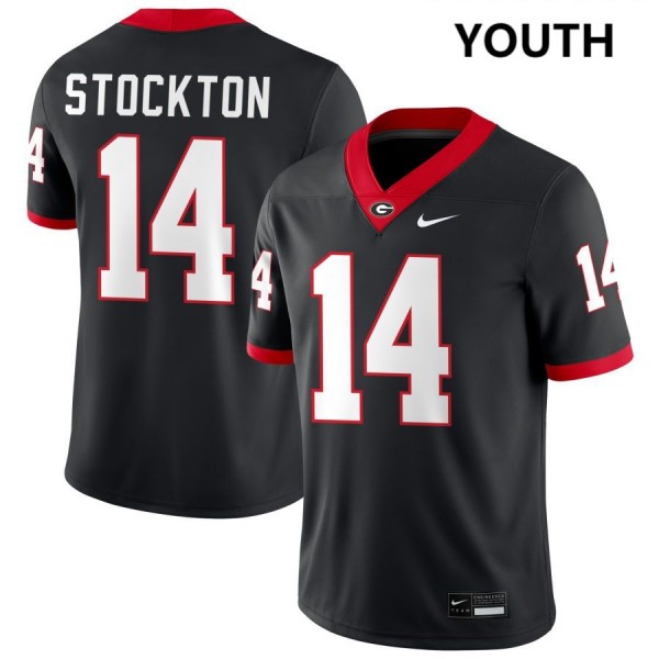 Georgia Bulldogs Gunner Stockton Stitch Jerseys #14 Youth Black  Apparel-ProGear Kits