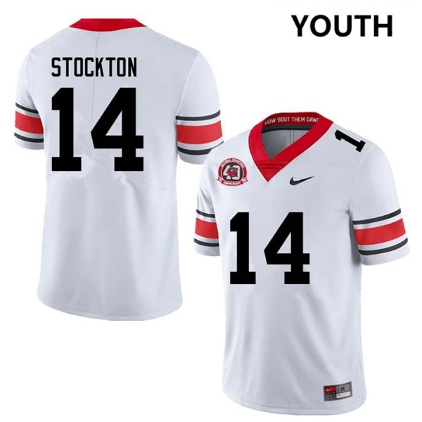 Georgia Bulldogs Gunner Stockton 40th Anniversary Stitch Jerseys #14 Youth-ProGear Kits