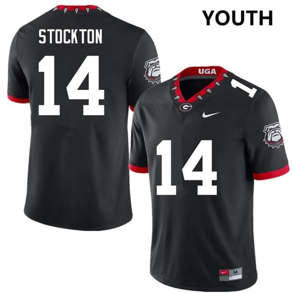 Georgia Bulldogs Gunner Stockton 100th Anniversary Stitch #14 Youth Black-ProGear Kits