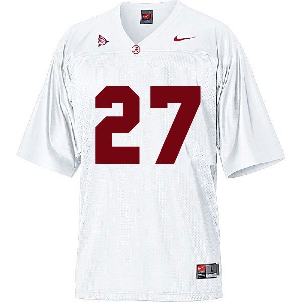 Alabama Crimson Tide Derrick Henry Stitch #27 Men White  Uniform-ProGear Kits
