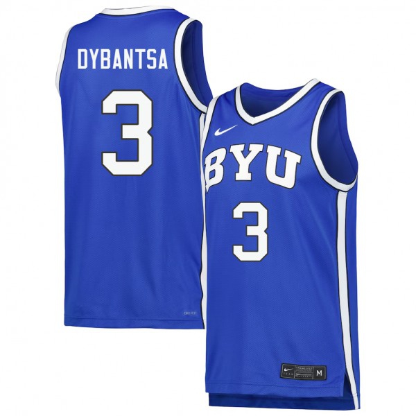 BYU Cougars A.J. Dybantsa Stitch Jerseys #3 Men Royal  Uniform-ProGear Kits