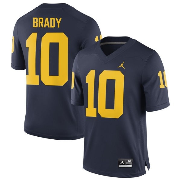 Michigan Wolverines Tom Brady Brand Jordan Alumni #10 Navy Kit-ProGear Kits