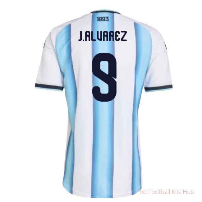 2026/27 Argentina Authentic Home Shirt (J.Alvarez 9)