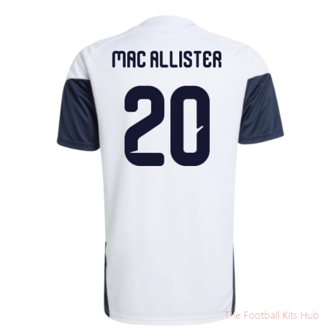 2026/27 Argentina Training Jersey (White) (Mac Allister 20)