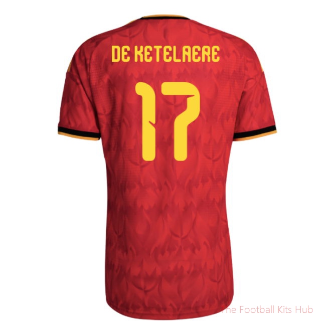 2026/27 Belgium Authentic Home Shirt (De Ketelaere 17)