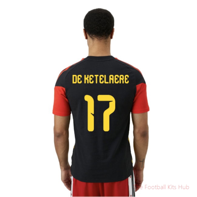 2026/27 Belgium Training Tee (Black) (De Ketelaere 17)