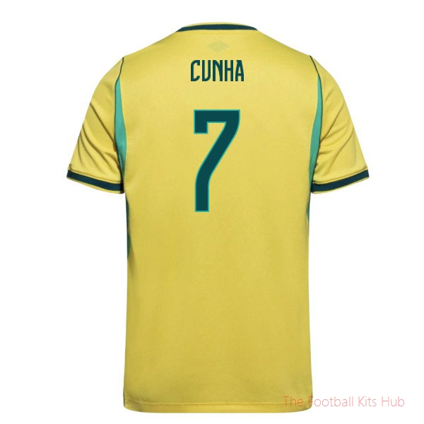 2026/27 Brazil Home Shirt (Cunha 7)