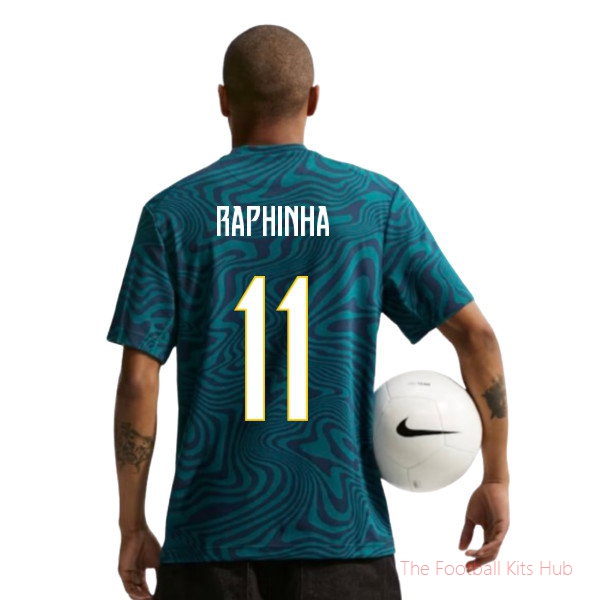 2026/27 Brazil Primary Dri-Fit Shirt (Geode Teal) (Raphinha 11)