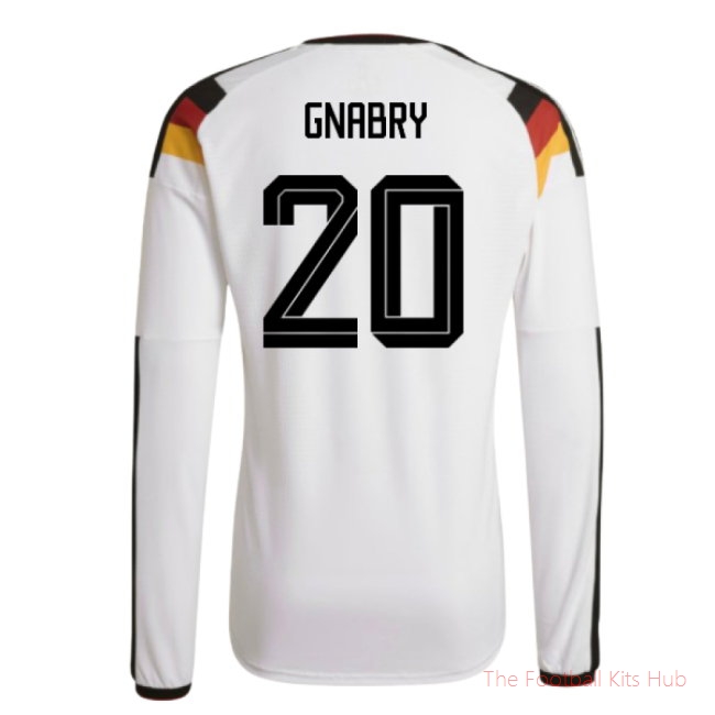 2026/27 Germany Authentic Long Sleeve Home Shirt (Gnabry 20)