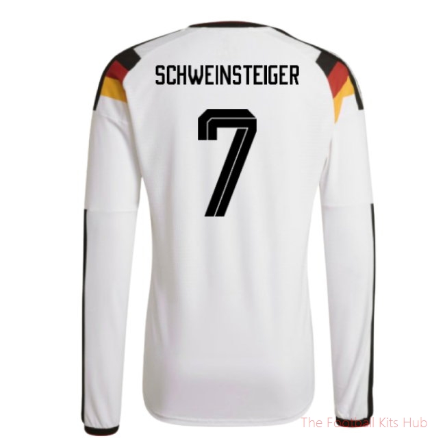 2026/27 Germany Authentic Long Sleeve Home Shirt (Schweinsteiger 7)