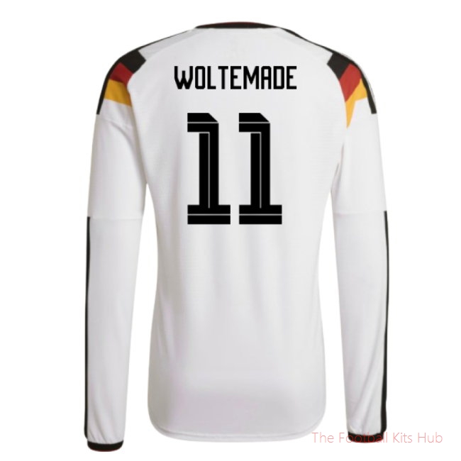 2026/27 Germany Authentic Long Sleeve Home Shirt (Woltemade 11)