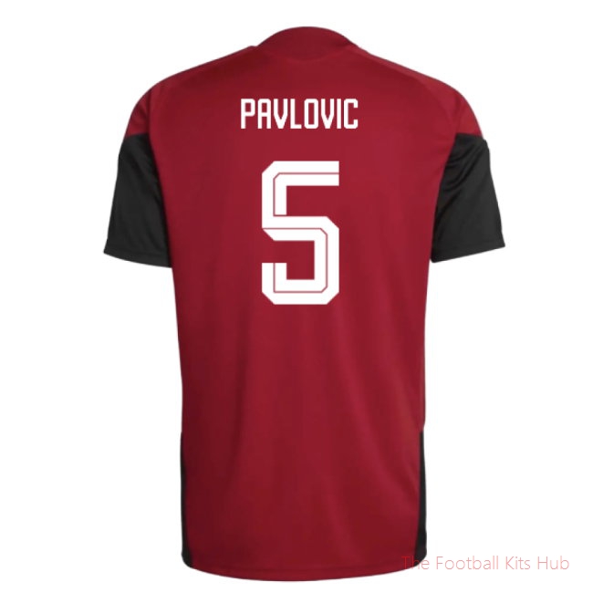 2026/27 Germany Training Jersey (Red) (Pavlovic 5)