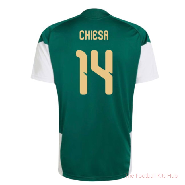 2026/27 Italy Training Jersey (Green) (Chiesa 14)