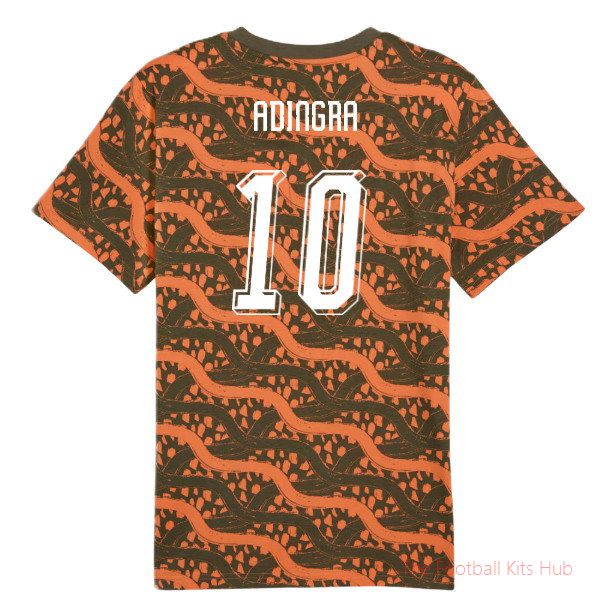 2026/27 Ivory Coast FtblCulture Tee AOP (Black) (Adingra 10)