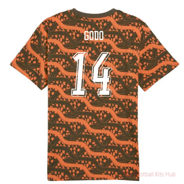 2026/27 Ivory Coast FtblCulture Tee AOP (Black) (Godo 14)